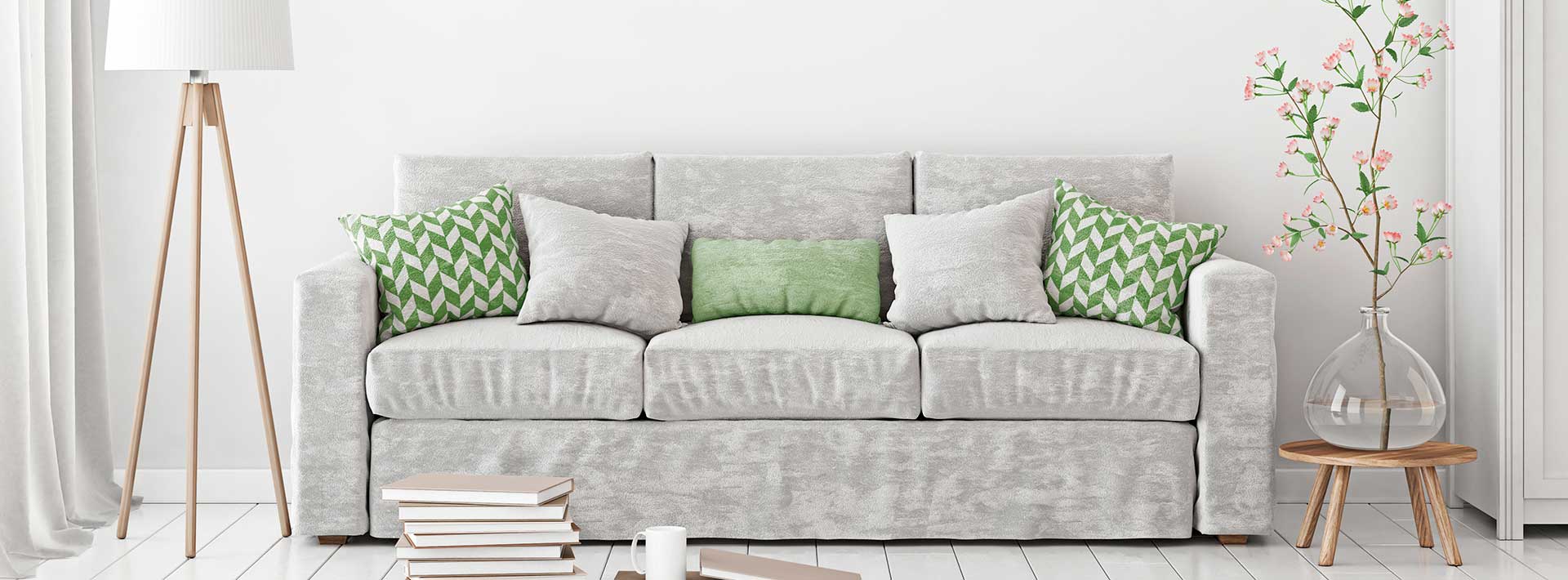 Decorar con cojines con un color que resalte